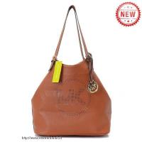 michael kors geperforeerd-logo grab groot bruin schoudertas Nederland Site q4fk8351